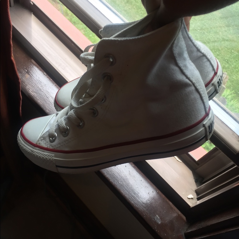 All white converse